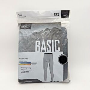 COLDPRUF Base Layer Pant Black Basic Dual Layer Men's 3XL  48-50 US Material New